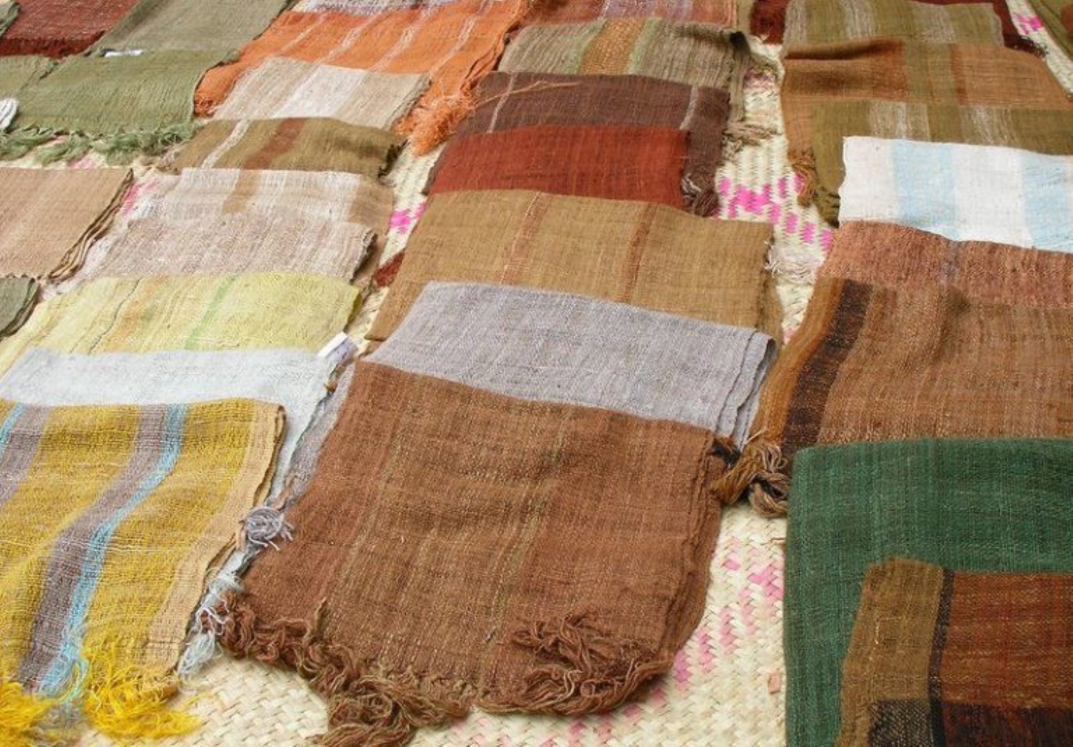 Photo du tissu traditionnel Lamba