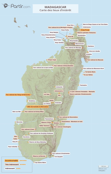 Carte de Madagascar